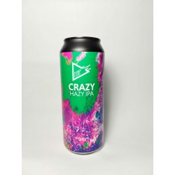 Bière Crazy en cannette de 50cl de la brasserie polonaise Funky Fluid, NEIPA