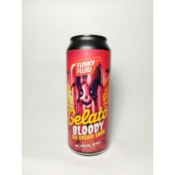 Bière Gelato Bloody en cannette de 50cl de la brasserie polonaise Funky Fluid, sour cerise, framboise, cassis hibiscus